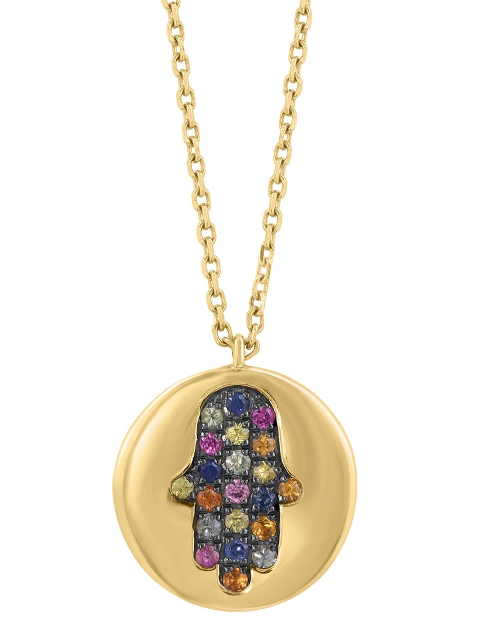 Collar de mano de fátima Effy de oro 14 K