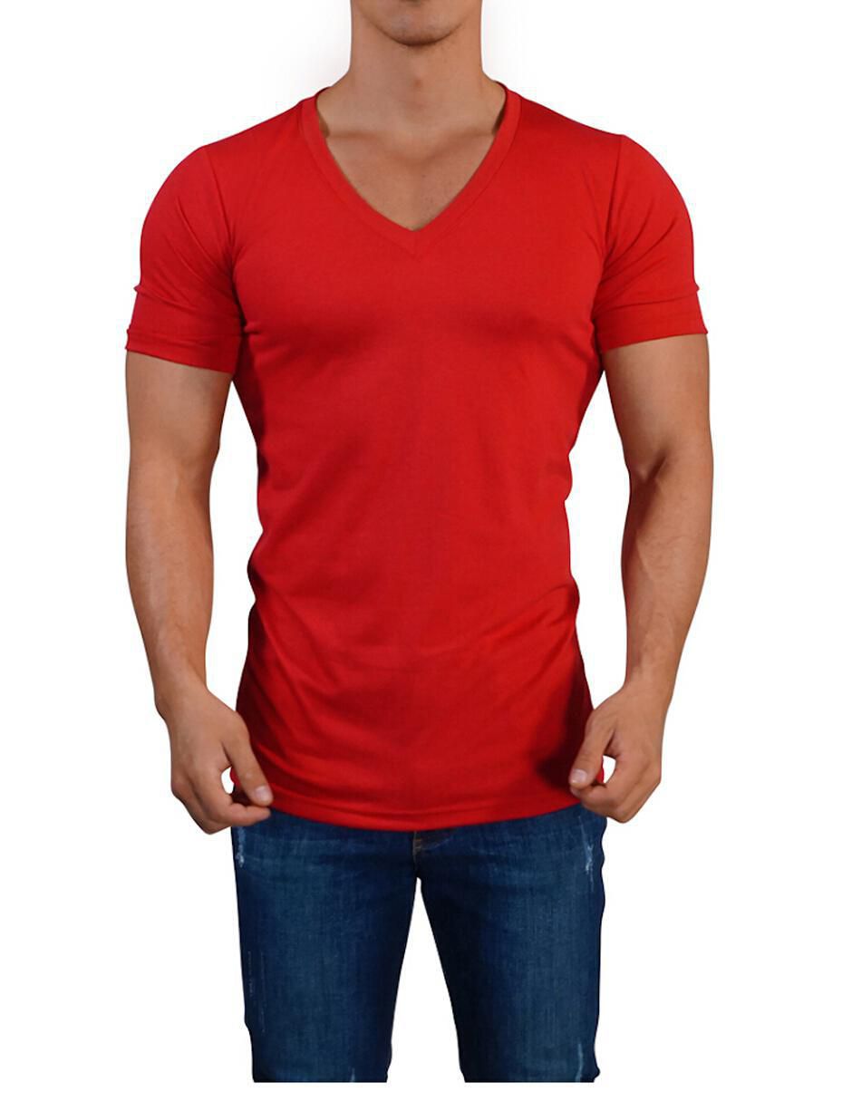Playera John Leopard cuello V para hombre