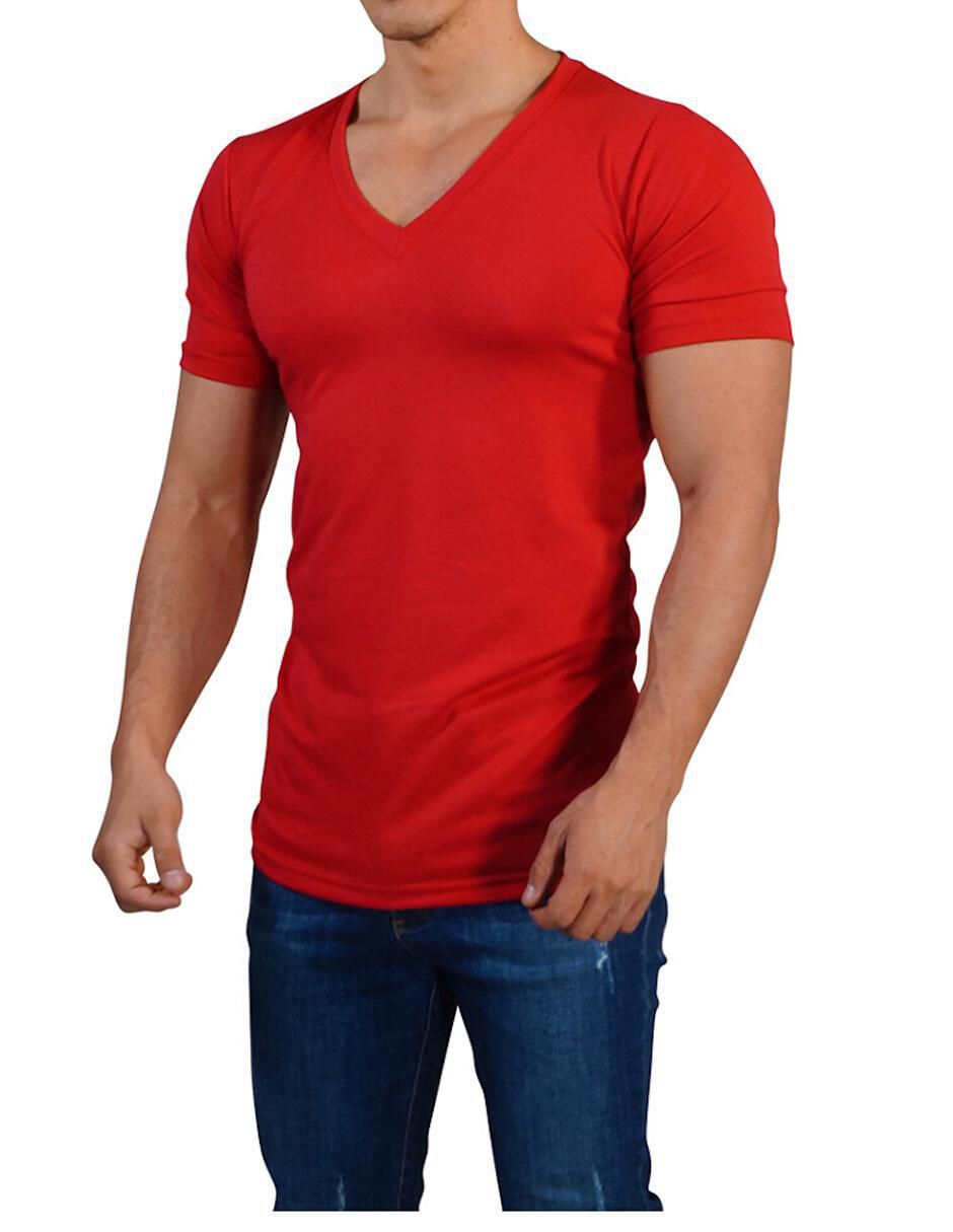 Playera John Leopard cuello V para hombre