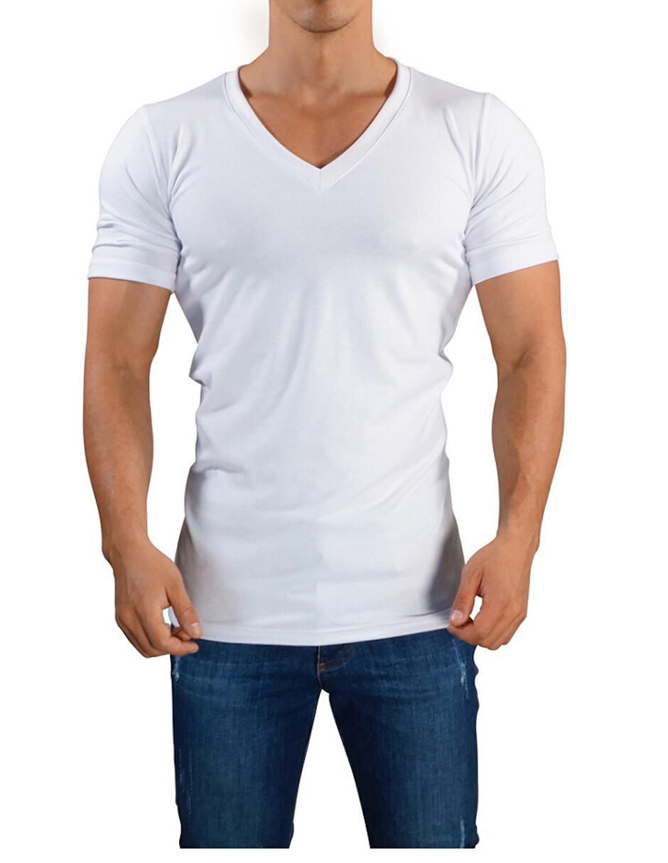 Playera John Leopard cuello V para hombre 3