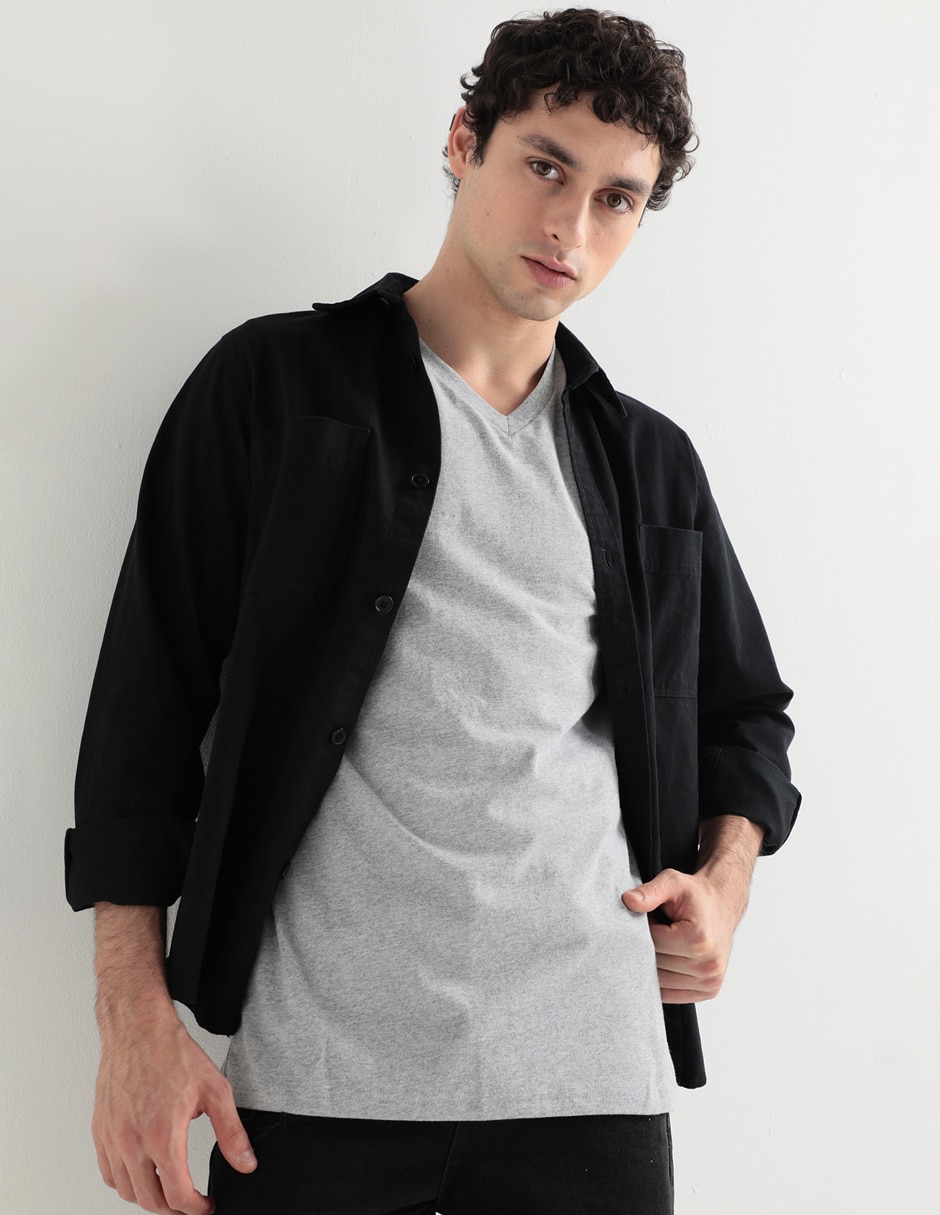 Playera Aéropostale cuello v para hombre Playera Aéropostale cuello v para hombre