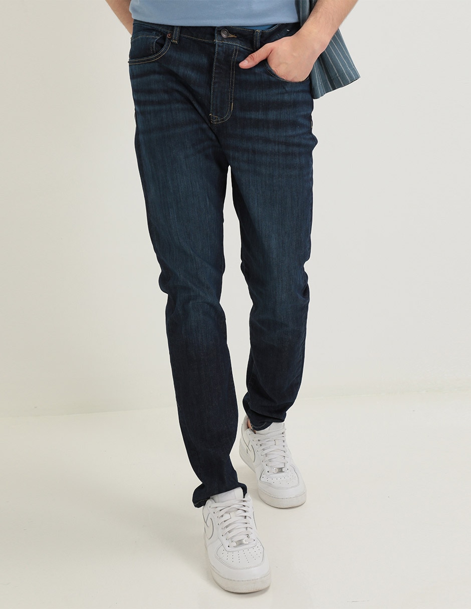 Jeans skinny lavado whisker para hombre Jeans skinny lavado whisker para hombre