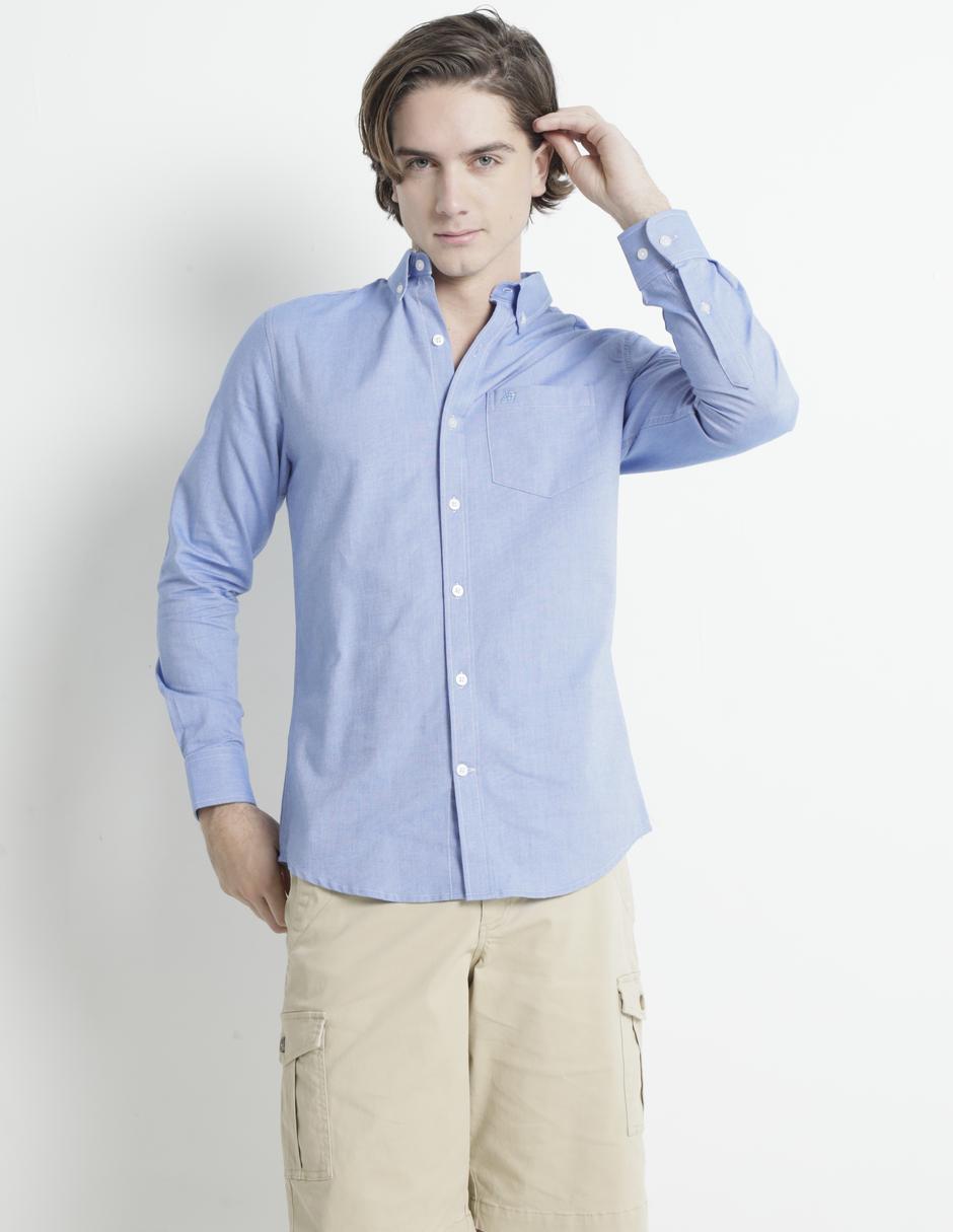 Camisa casual Aéropostale de algodón manga larga para hombre Camisa casual Aéropostale de algodón manga larga para hombre