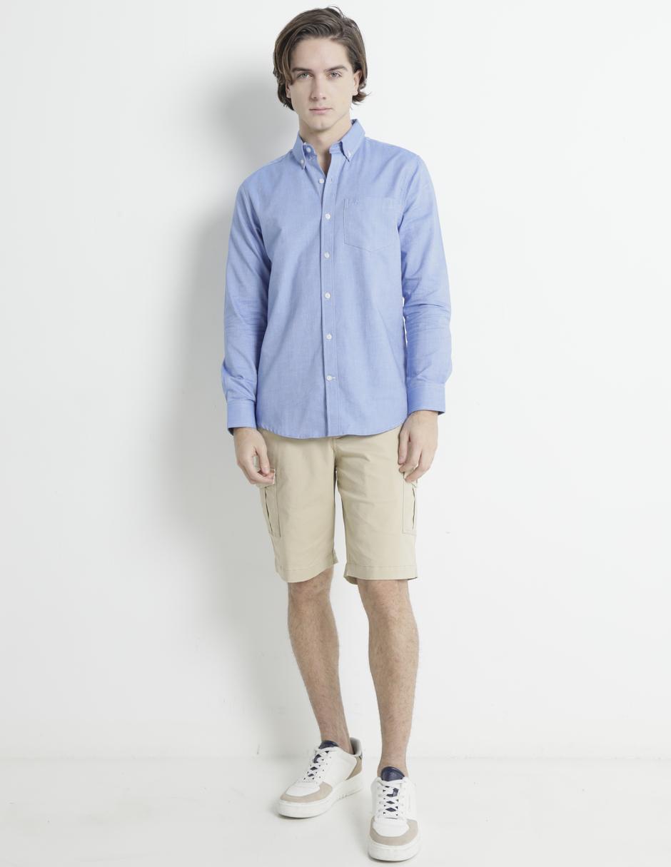 Camisa casual Aéropostale de algodón manga larga para hombre