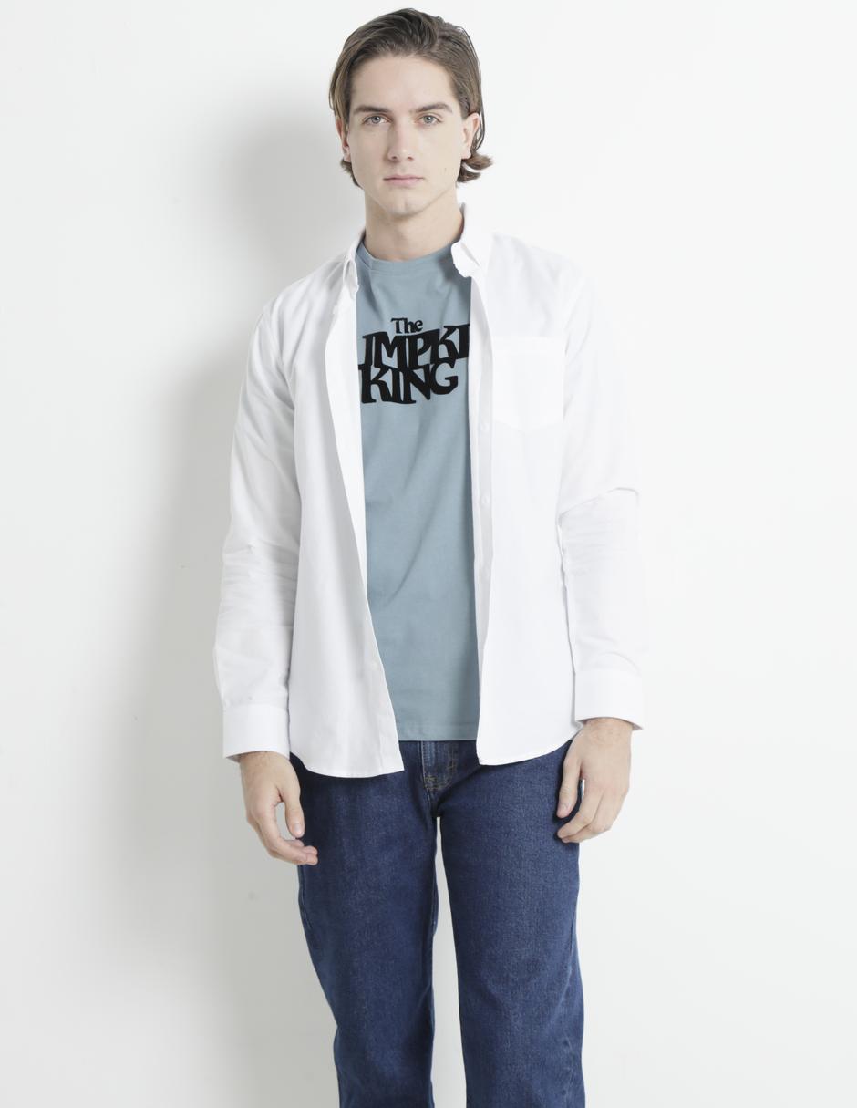 Camisa casual Aéropostale de algodón manga larga para hombre