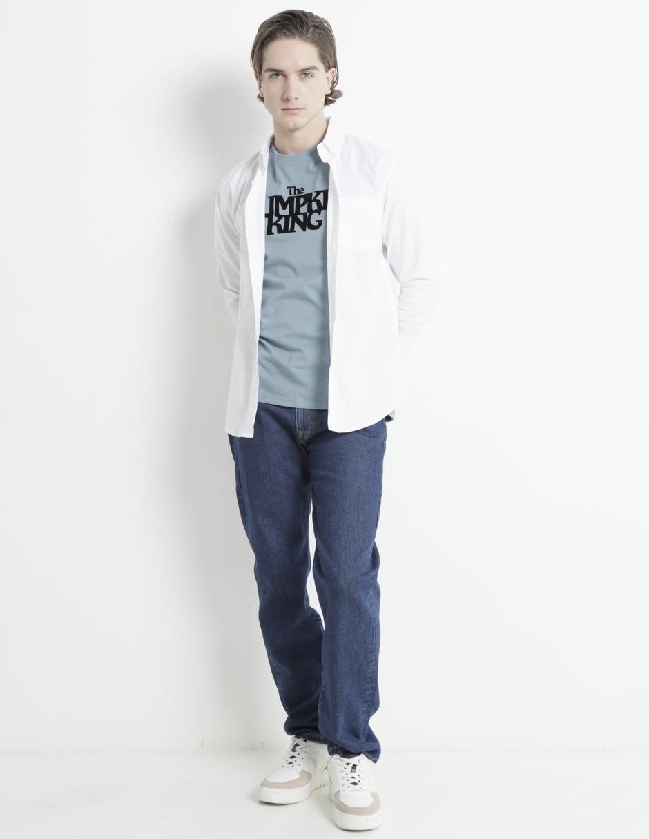 Camisa casual Aéropostale de algodón manga larga para hombre