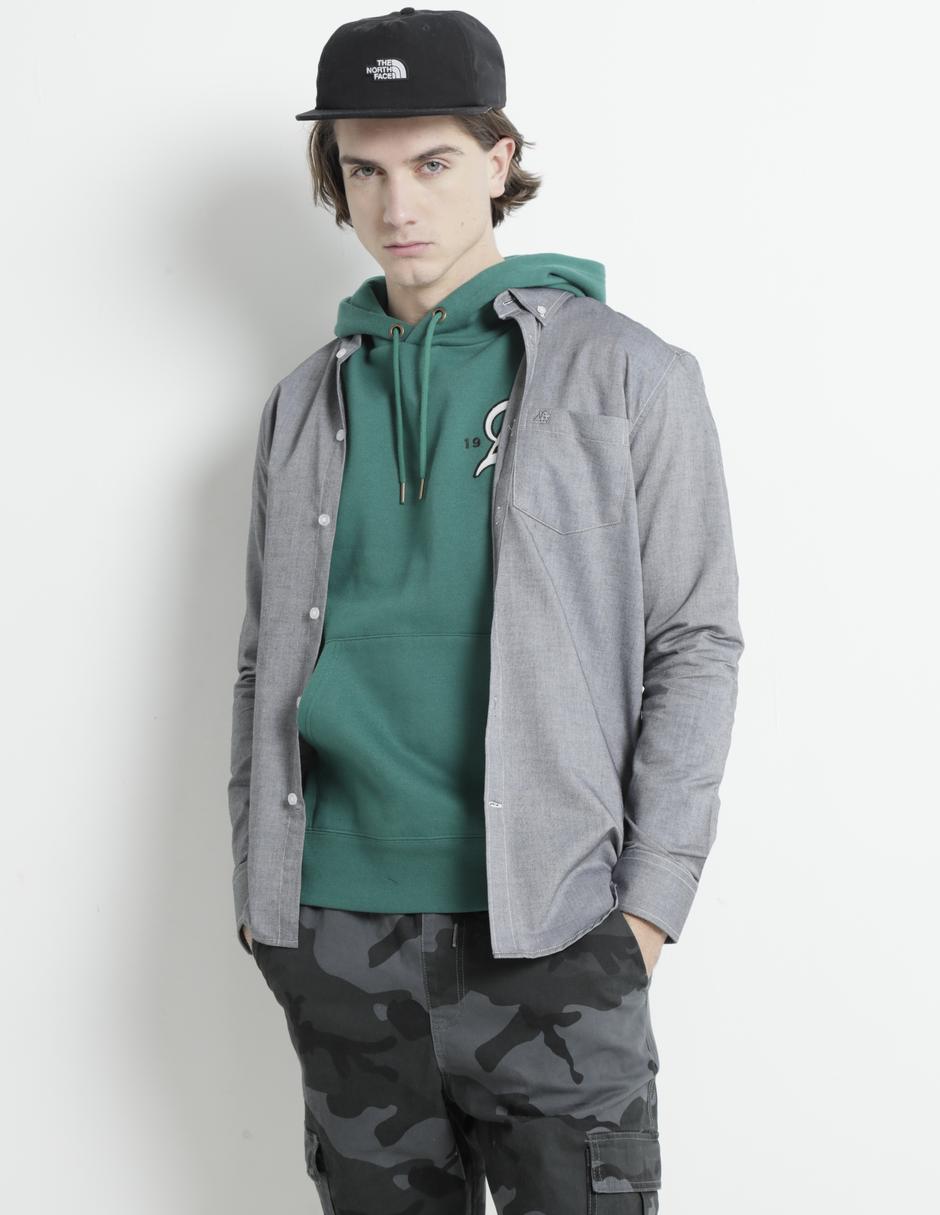 Camisa casual Aéropostale de algodón manga larga para hombre Camisa casual Aéropostale de algodón manga larga para hombre