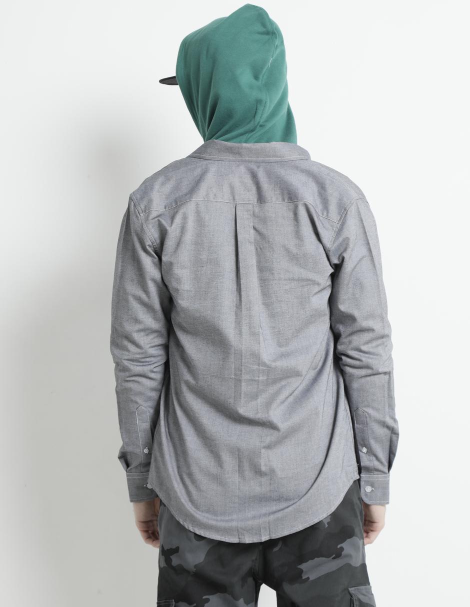 Camisa casual Aéropostale de algodón manga larga para hombre
