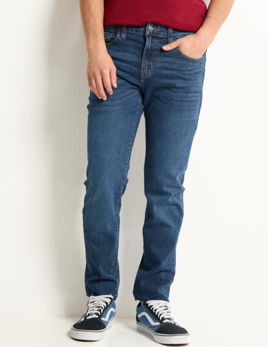 Jeans slim Aéropostale lavado obscuro para hombre