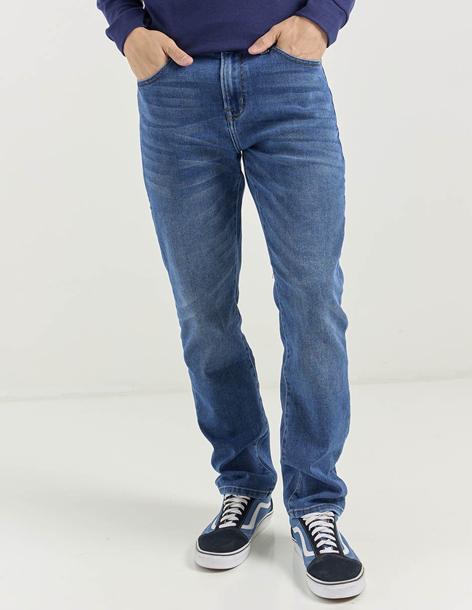 Jeans straight Aéropostale lavado medio para hombre