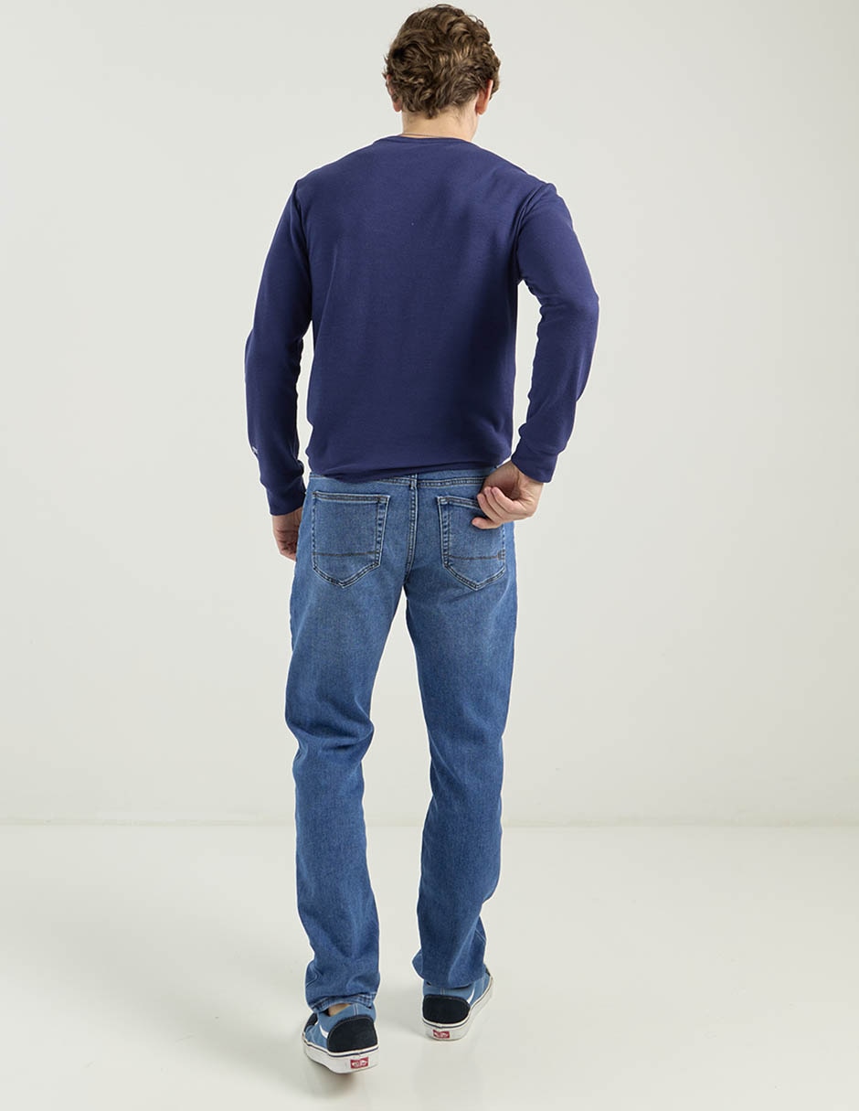 Jeans straight Aéropostale lavado medio para hombre