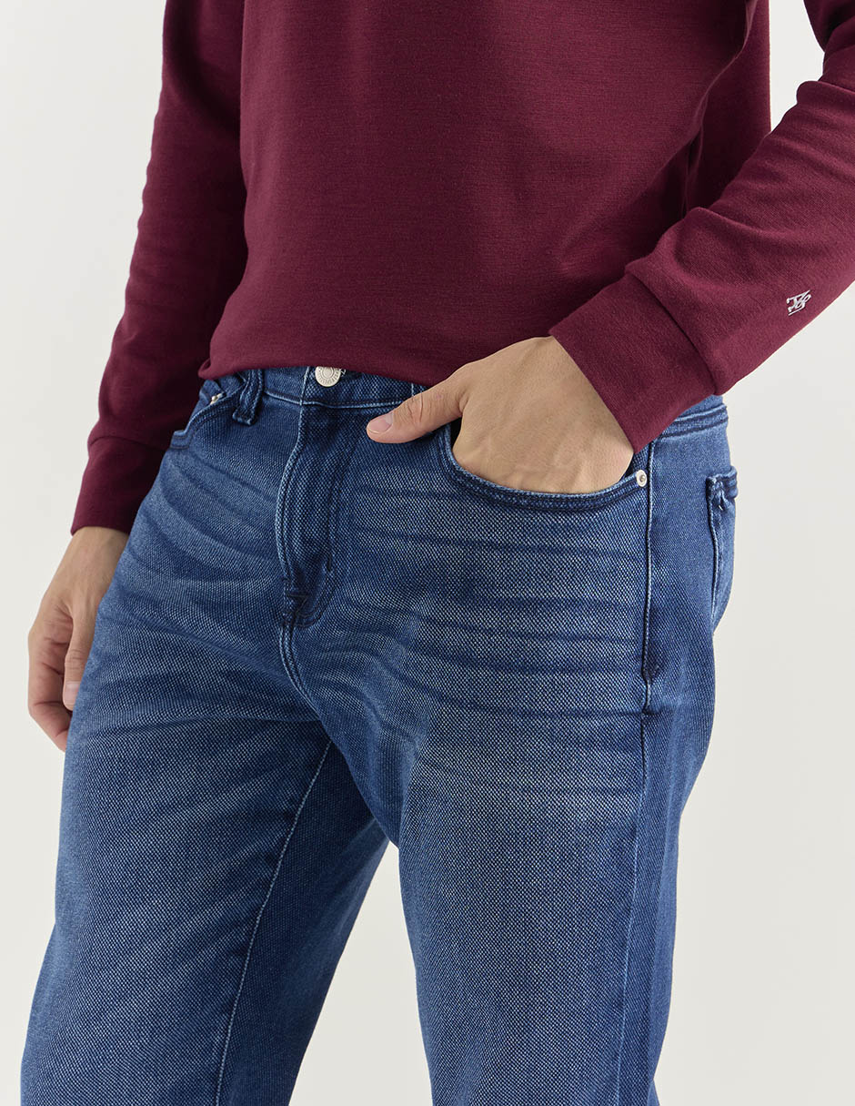 Jeans slim Aéropostale lavado stone wash para hombre