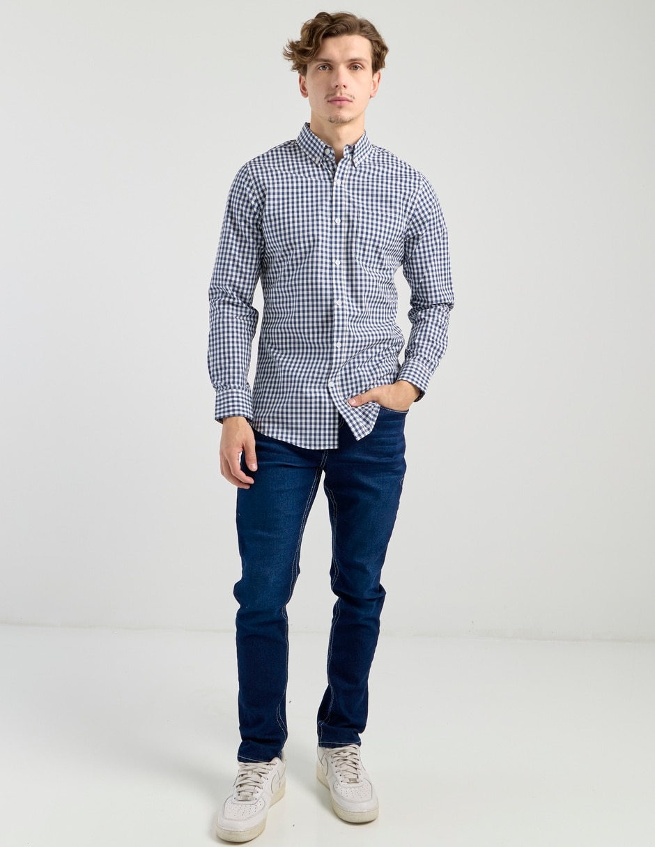 Camisa casual Aéropostale de algodón manga larga para hombre 6