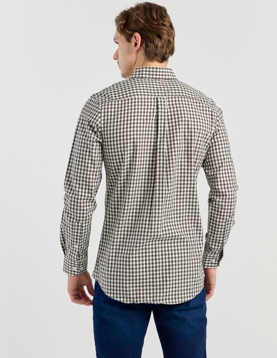Camisa casual Aéropostale de algodón manga larga para hombre