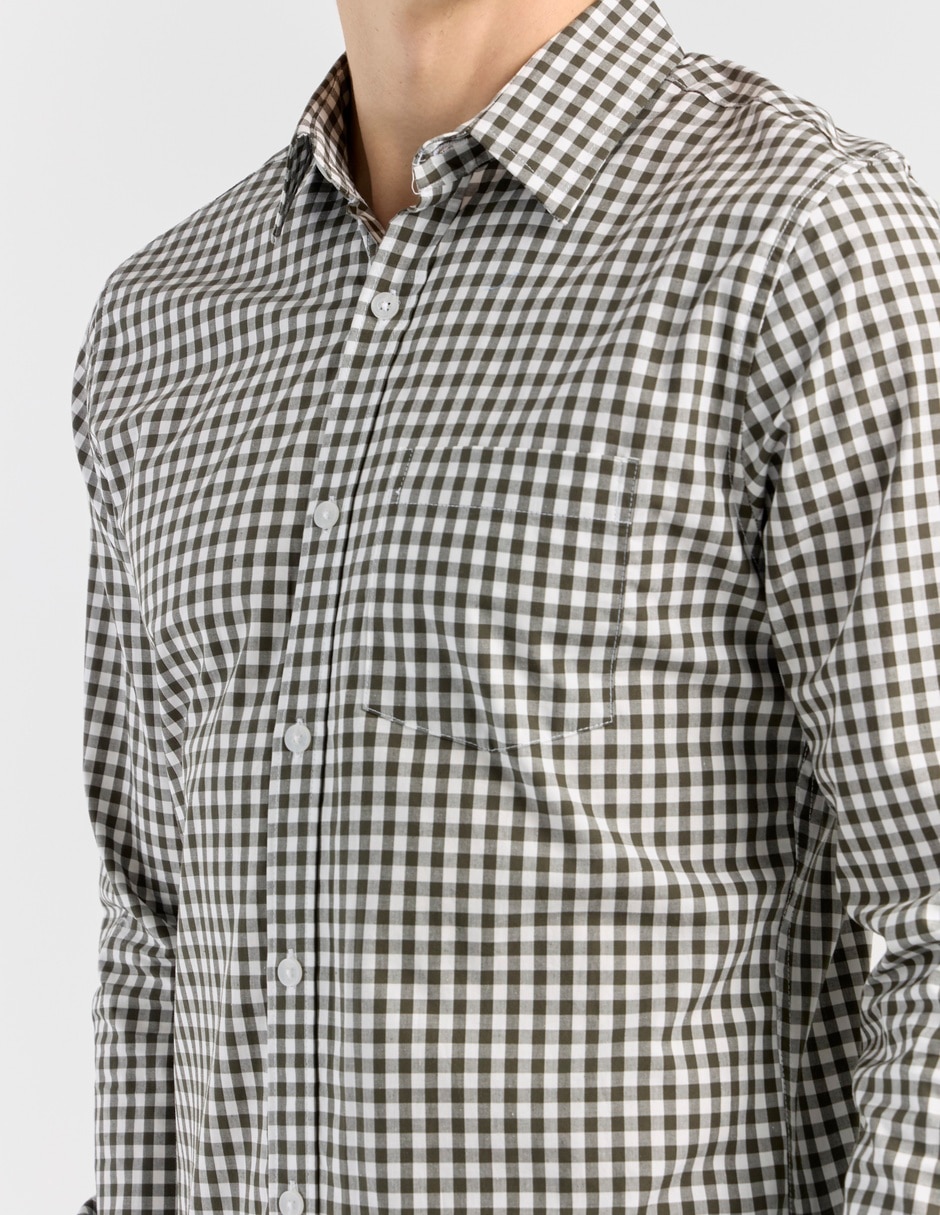 Camisa casual Aéropostale de algodón manga larga para hombre