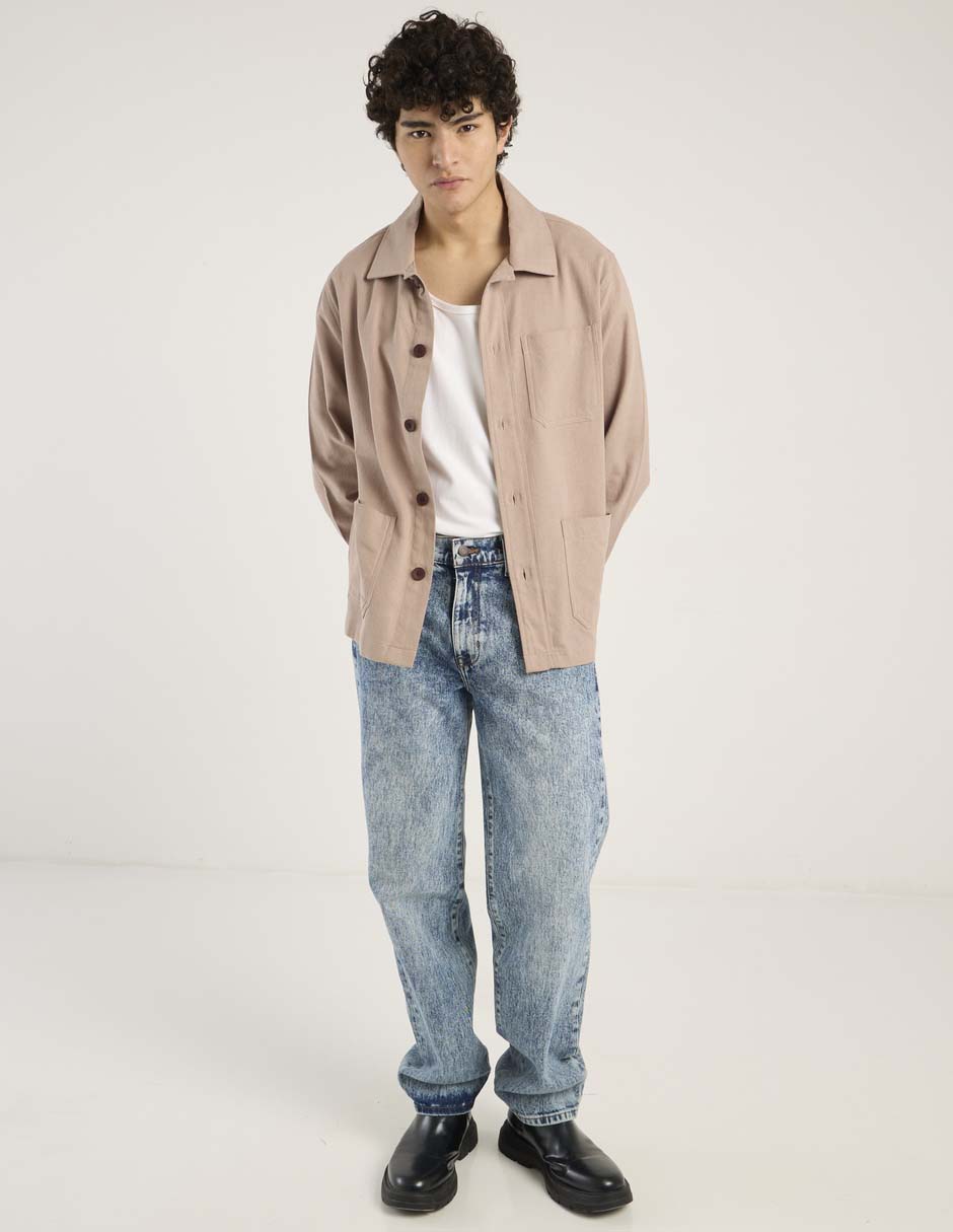 Sobrecamisa casual Aéropostale de algodón manga larga para hombre