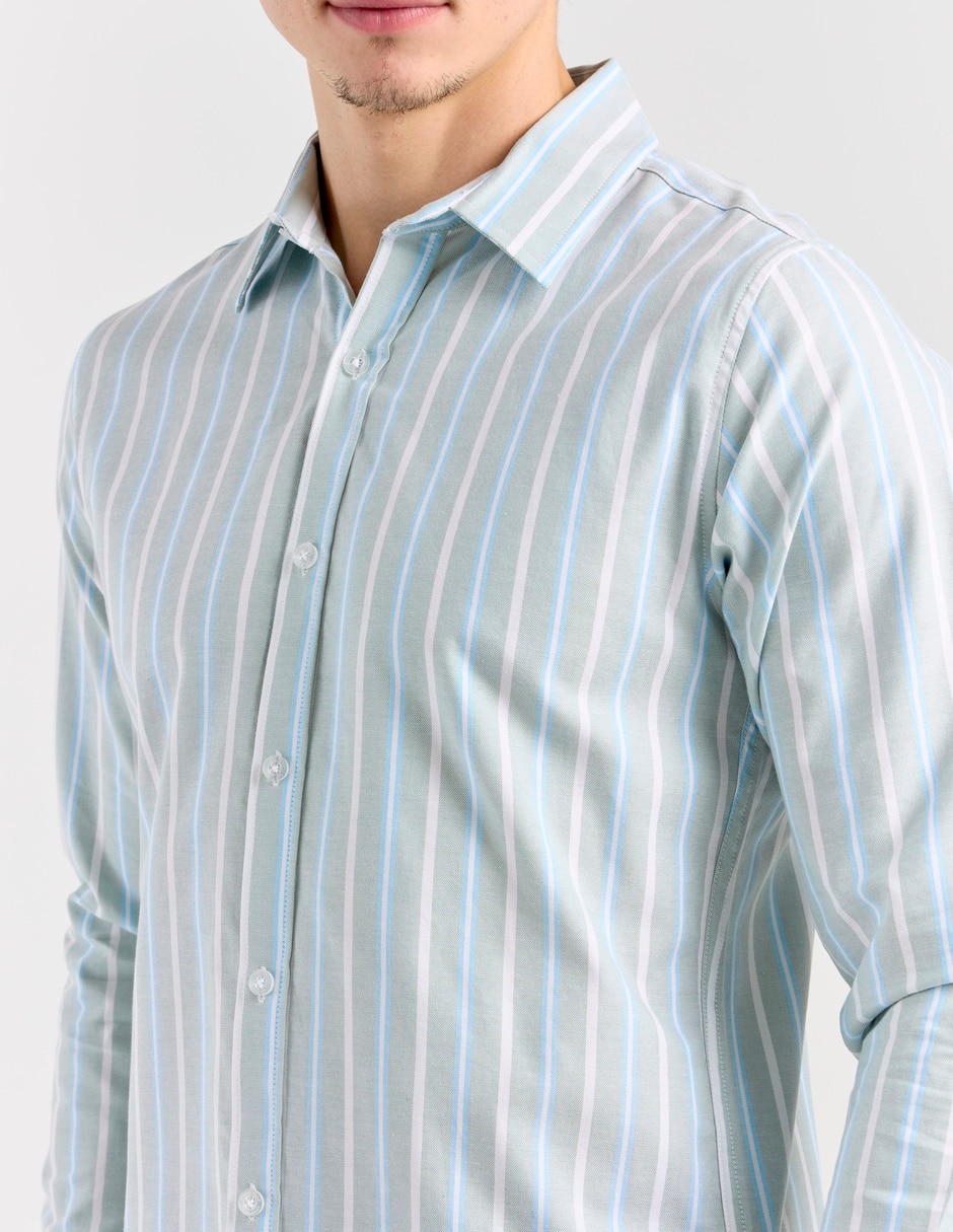 Camisa casual Aéropostale de algodón manga larga para hombre
