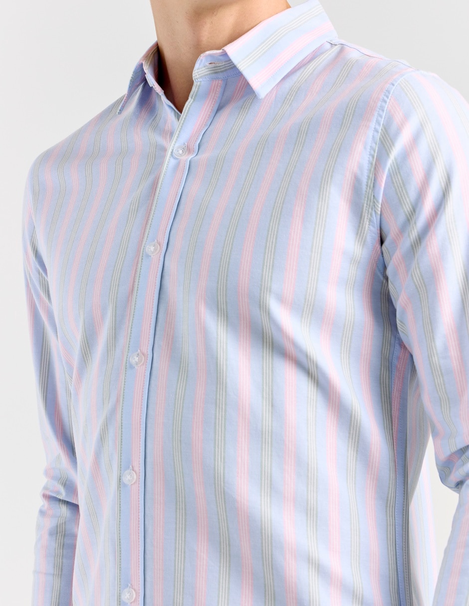Camisa casual Aéropostale de algodón manga larga para hombre