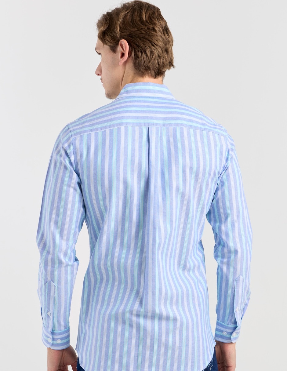 Camisa casual Aéropostale de algodón manga larga para hombre
