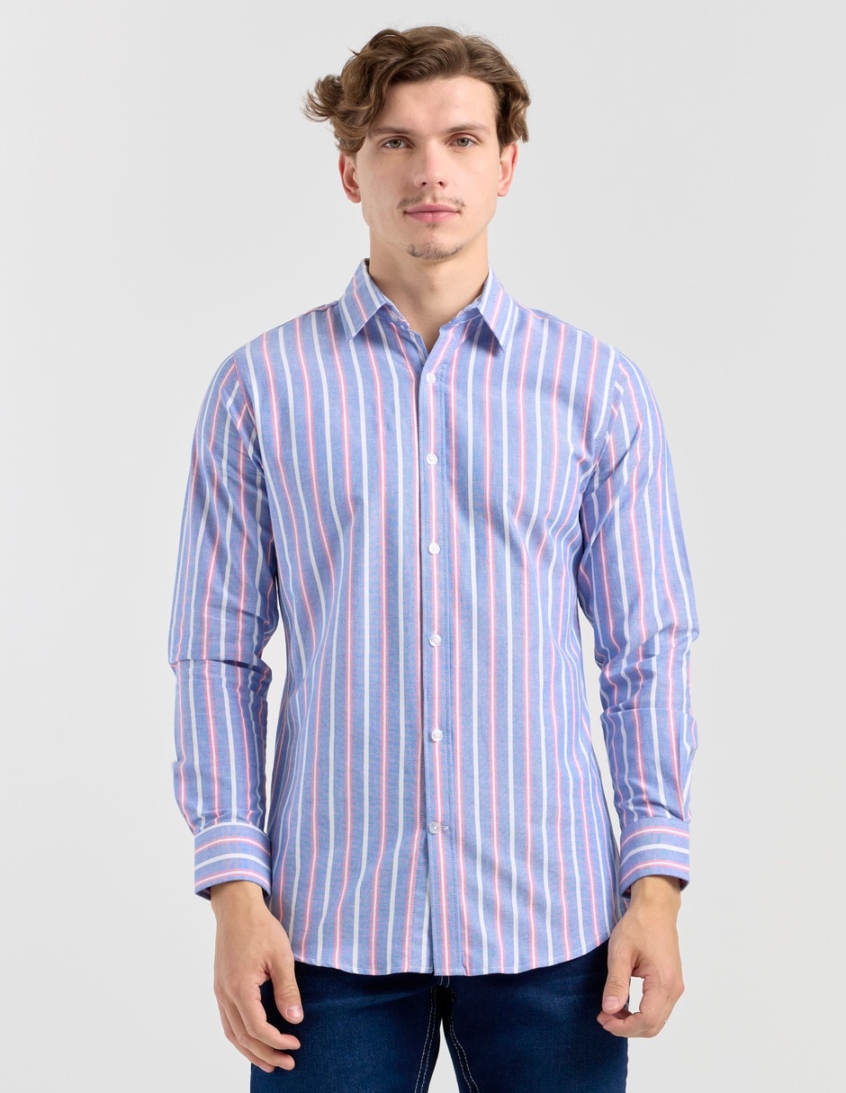 Camisa casual Aéropostale de algodón manga larga para hombre