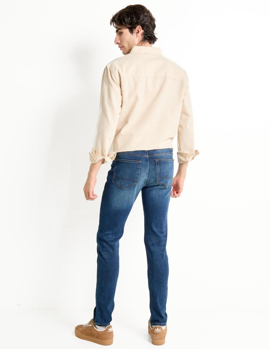 Jeans skinny Aéropostale lavado stone wash para hombre
