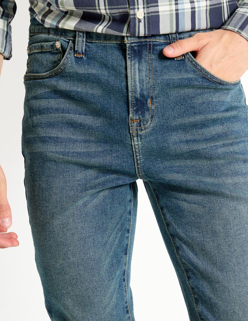 Jeans skinny Aéropostale lavado stone wash para hombre