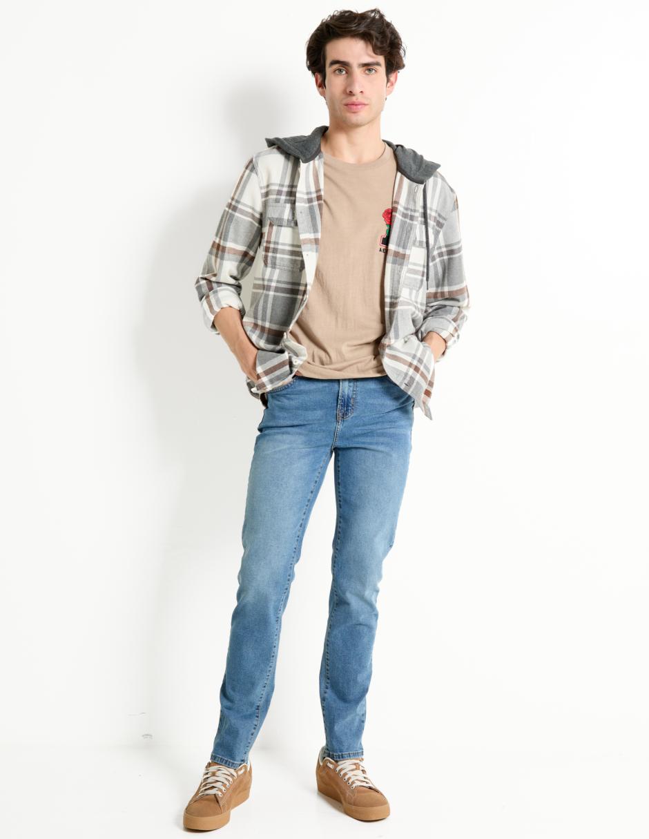 Jeans slim Aéropostale deslavado para hombre