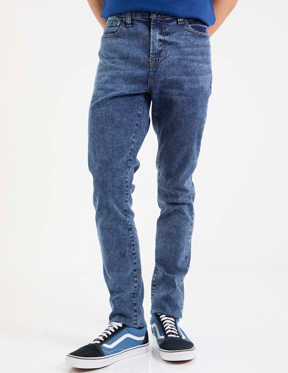 Jeans slim Aéropostale lavado stone wash para hombre
