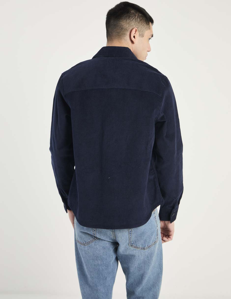 Sobrecamisa casual manga larga para hombre