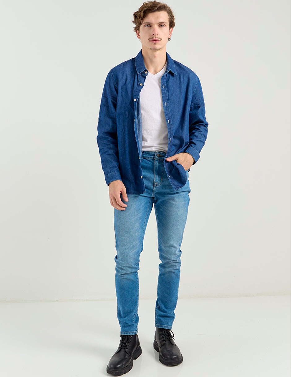 Jeans skinny Aéropostale deslavado para hombre