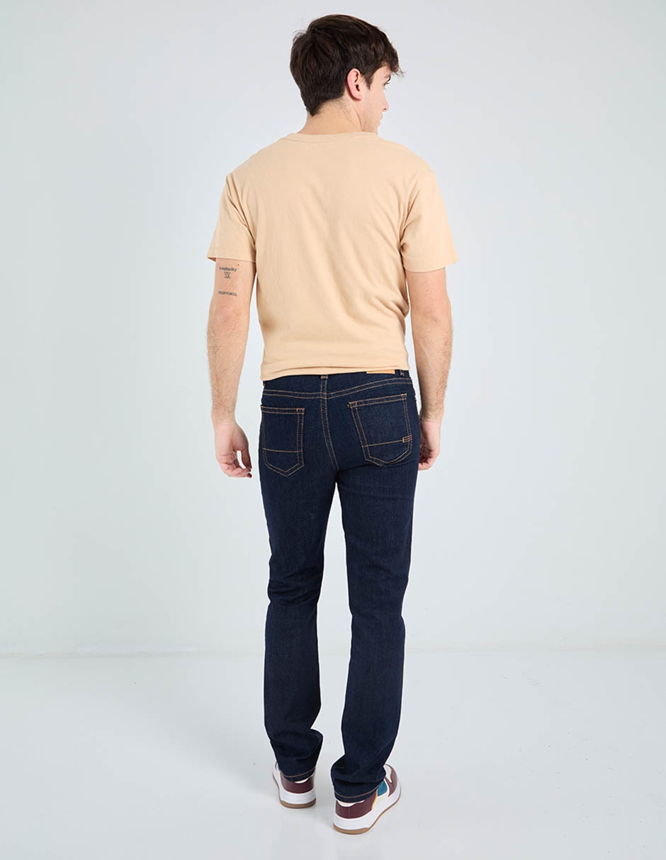 Jeans slim Aéropostale lavado obscuro para hombre