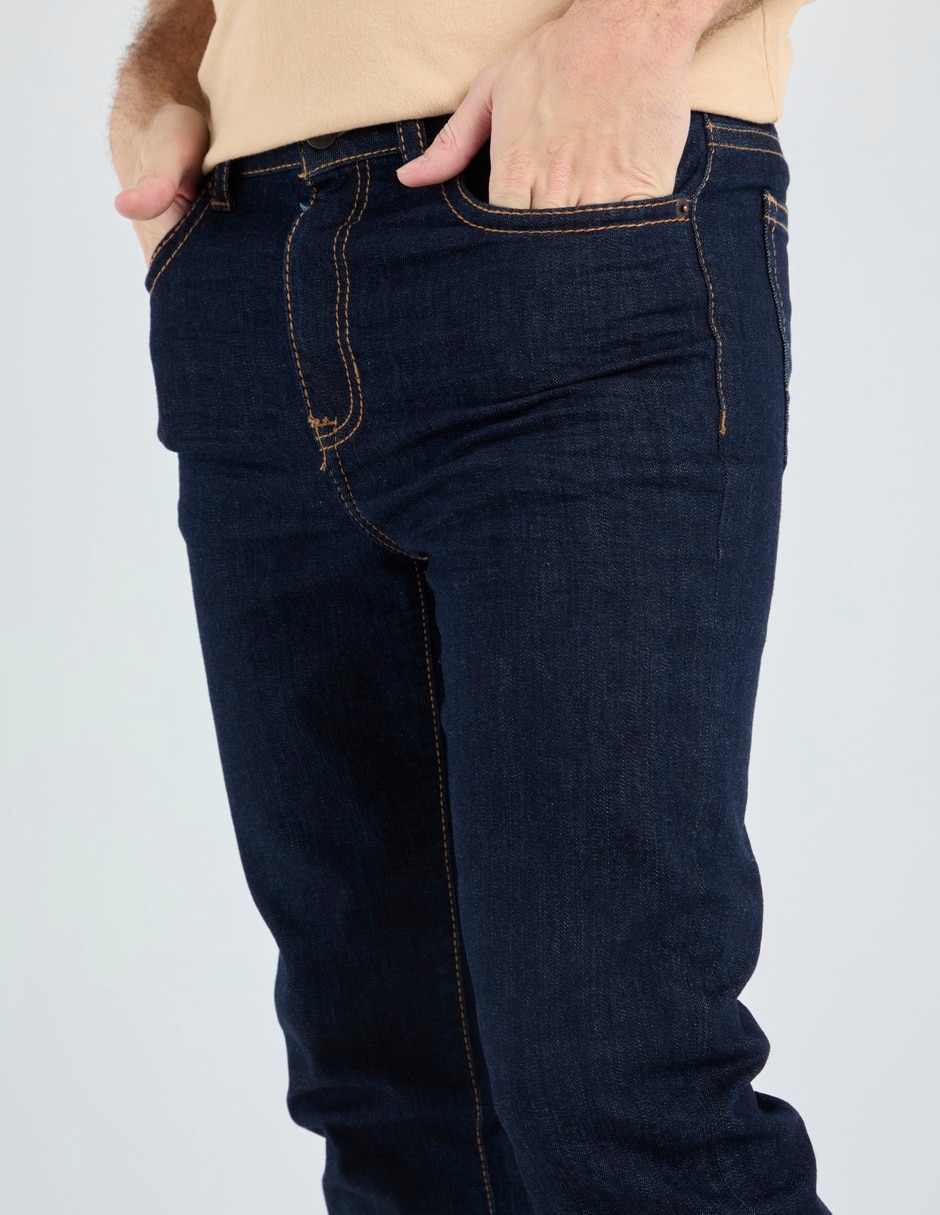 Jeans slim Aéropostale lavado obscuro para hombre
