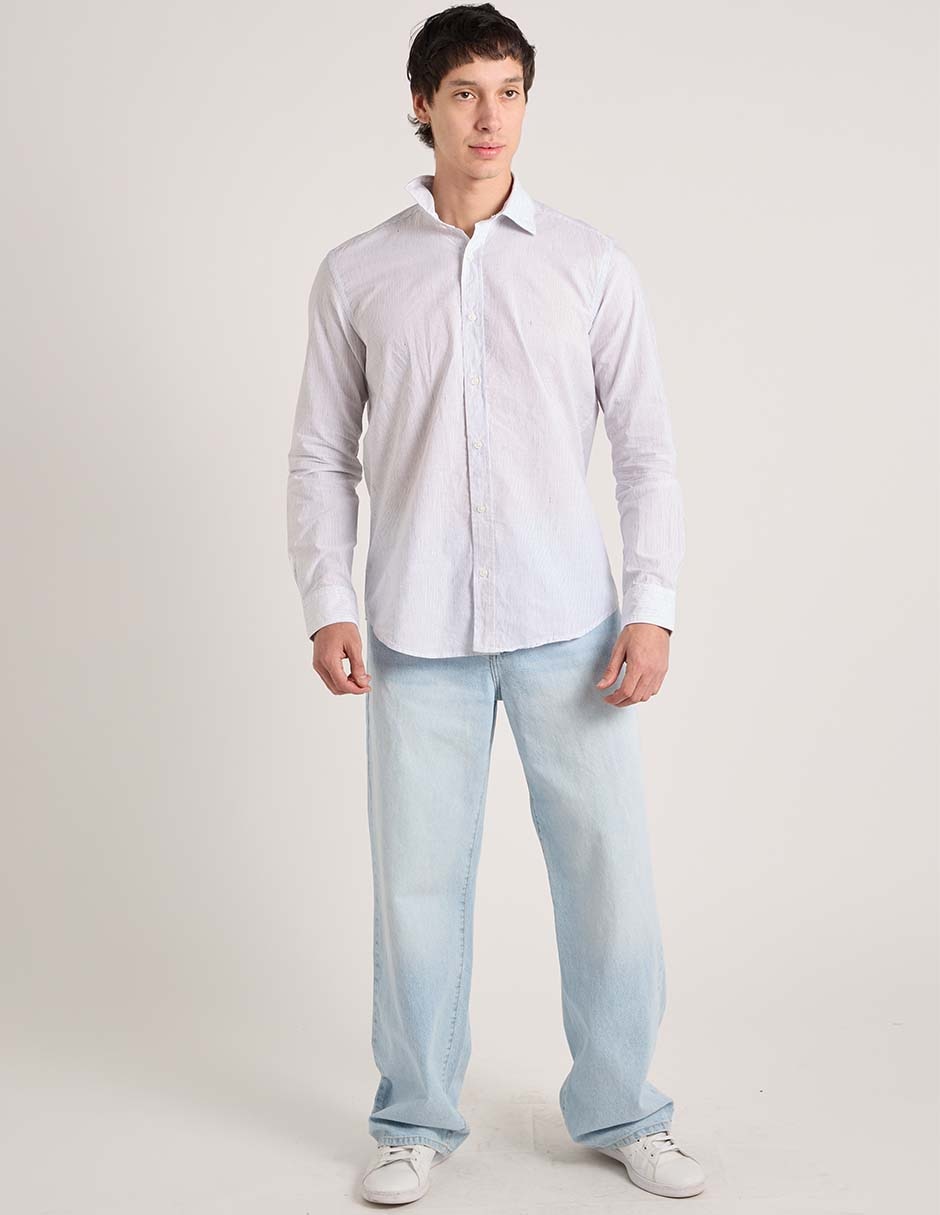 Jeans baggy Aero lavado bleach para hombre