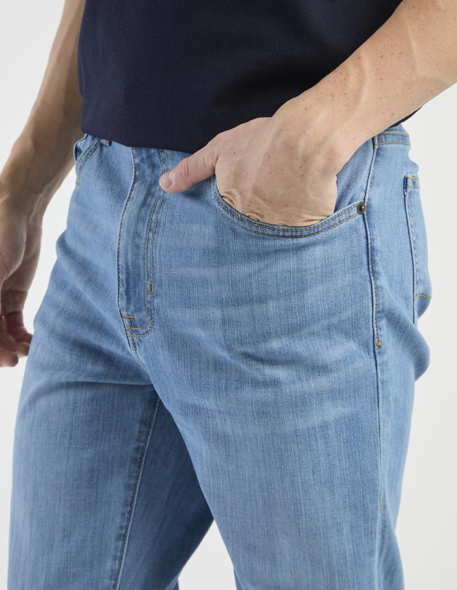 Jeans slim Aéropostale lavado claro para hombre