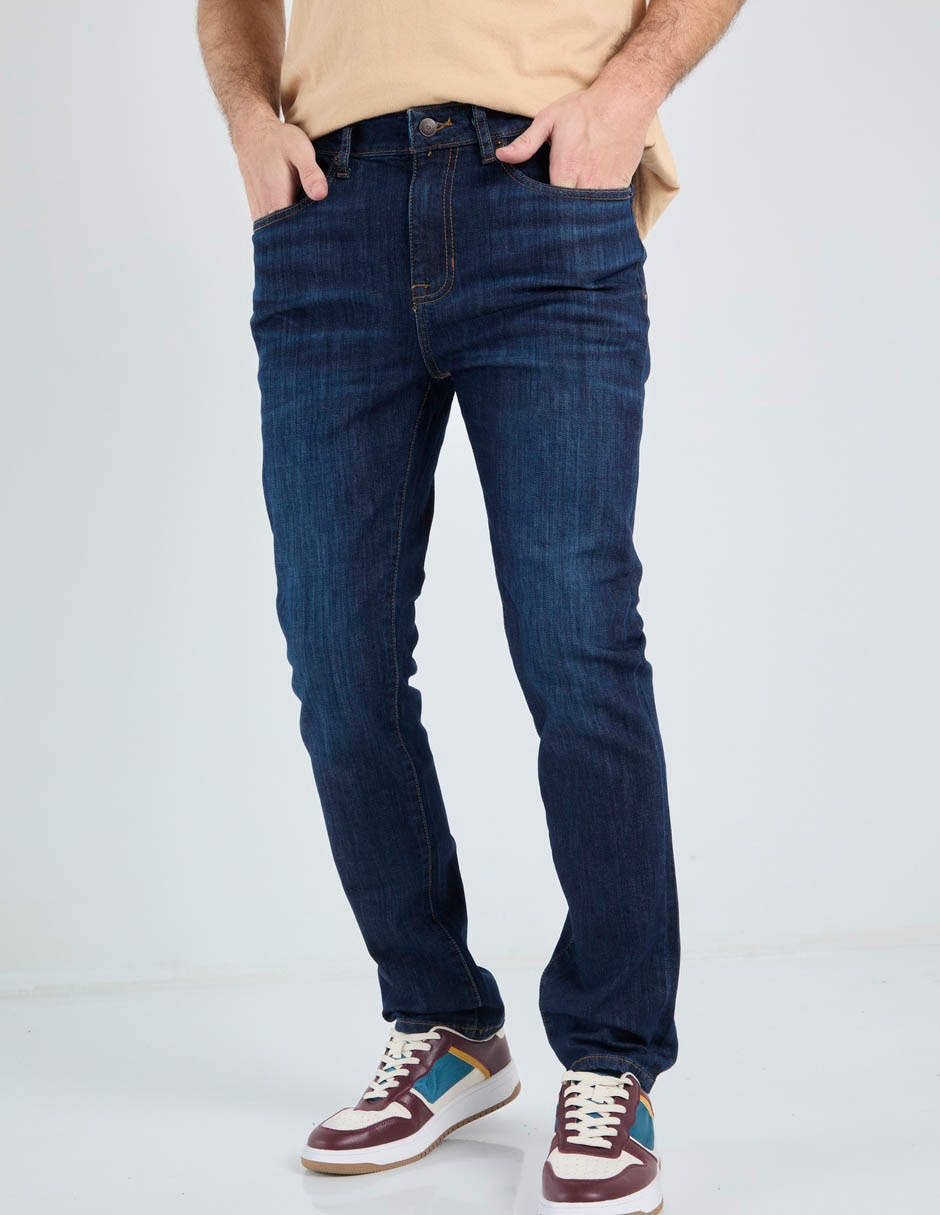 Jeans slim Aéropostale lavado whisker para hombre