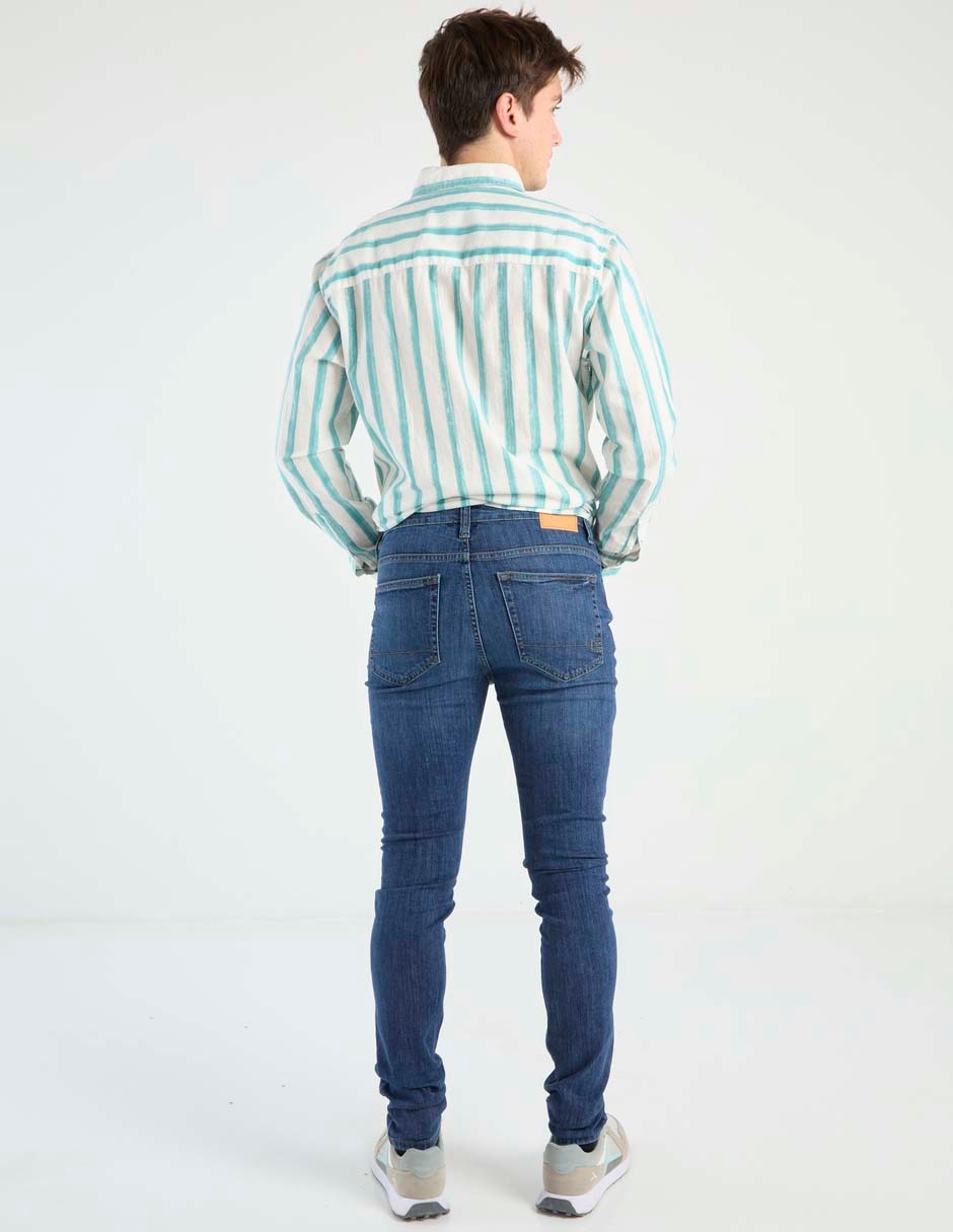 Jeans skinny Aéropostale lavado medio para hombre