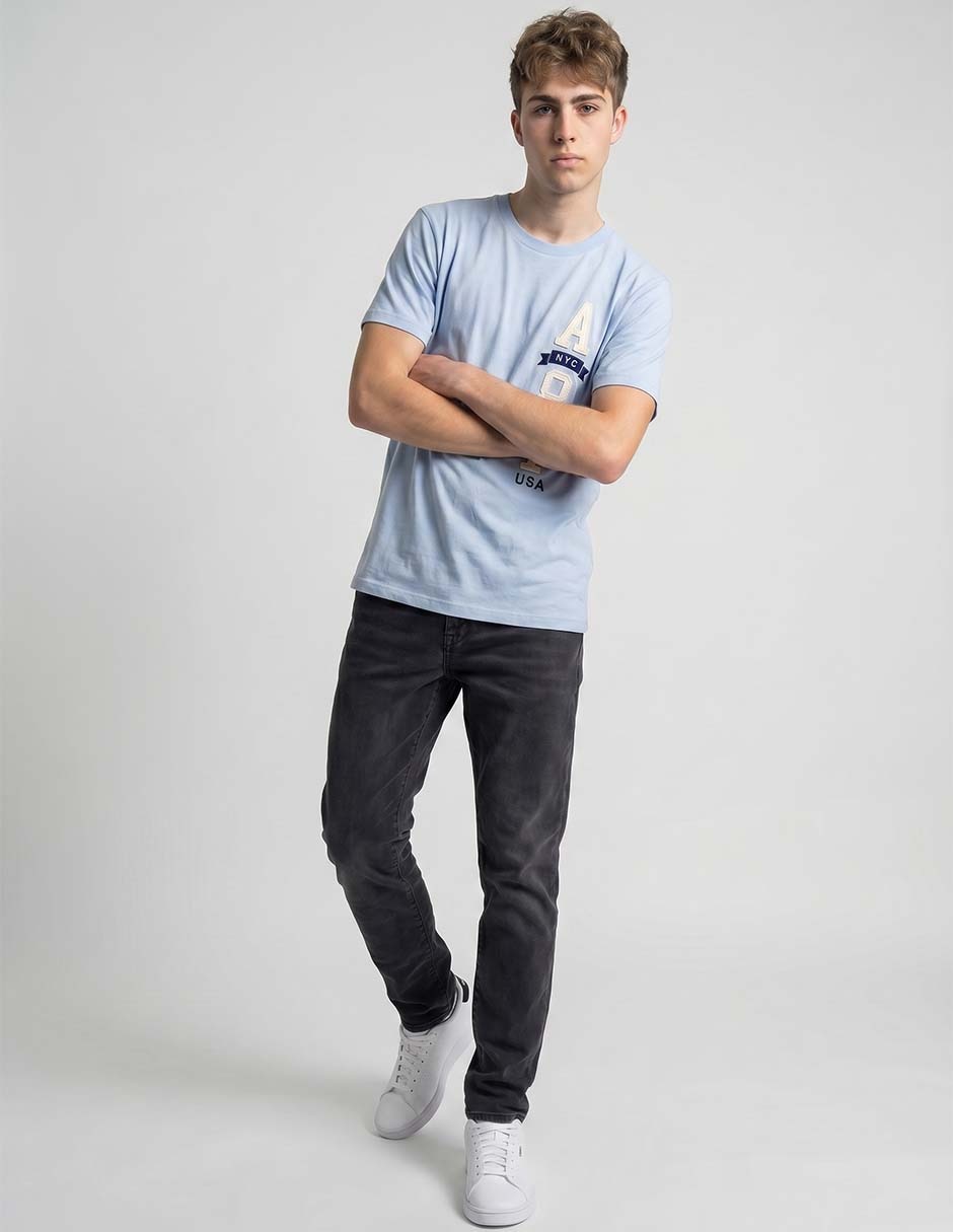 Playera aero 100258567 ind algodón manga corta