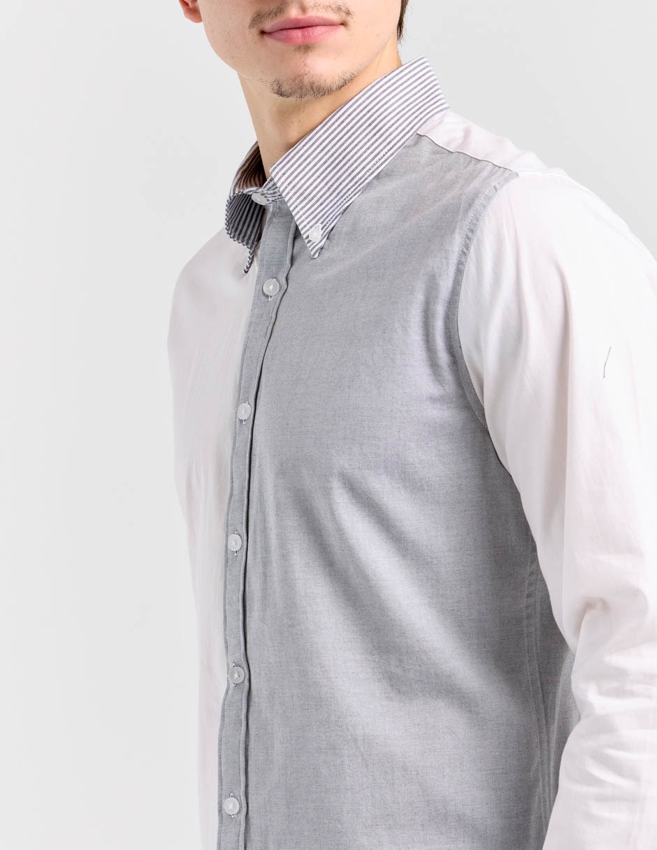 Camisa casual Aéropostale de algodón manga larga para hombre