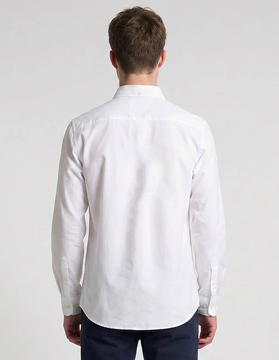 Camisa casual aéropostale de algodón manga larga para hombre 5