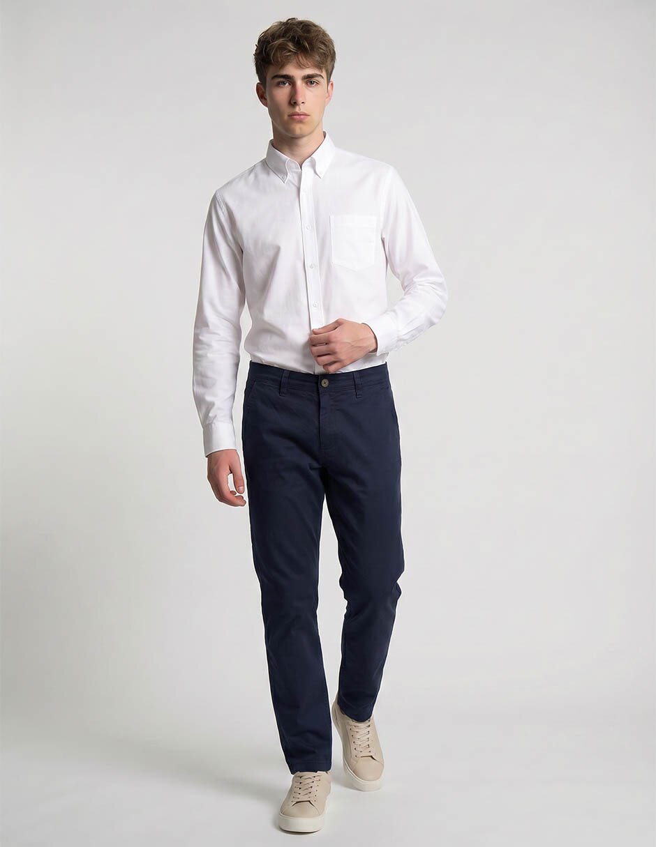 Camisa casual aéropostale de algodón manga larga para hombre
