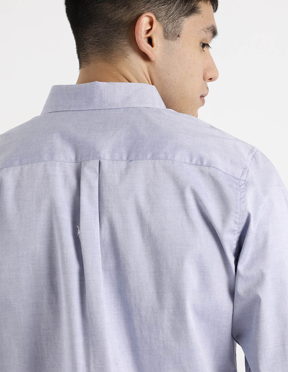Camisa casual de algodón manga larga para hombre 10
