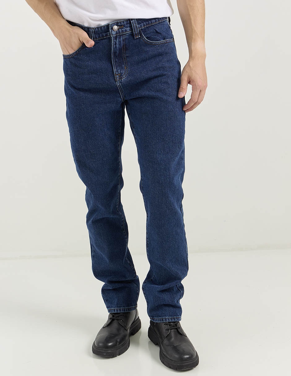 Jeans straight Aéropostale lavado obscuro para hombre