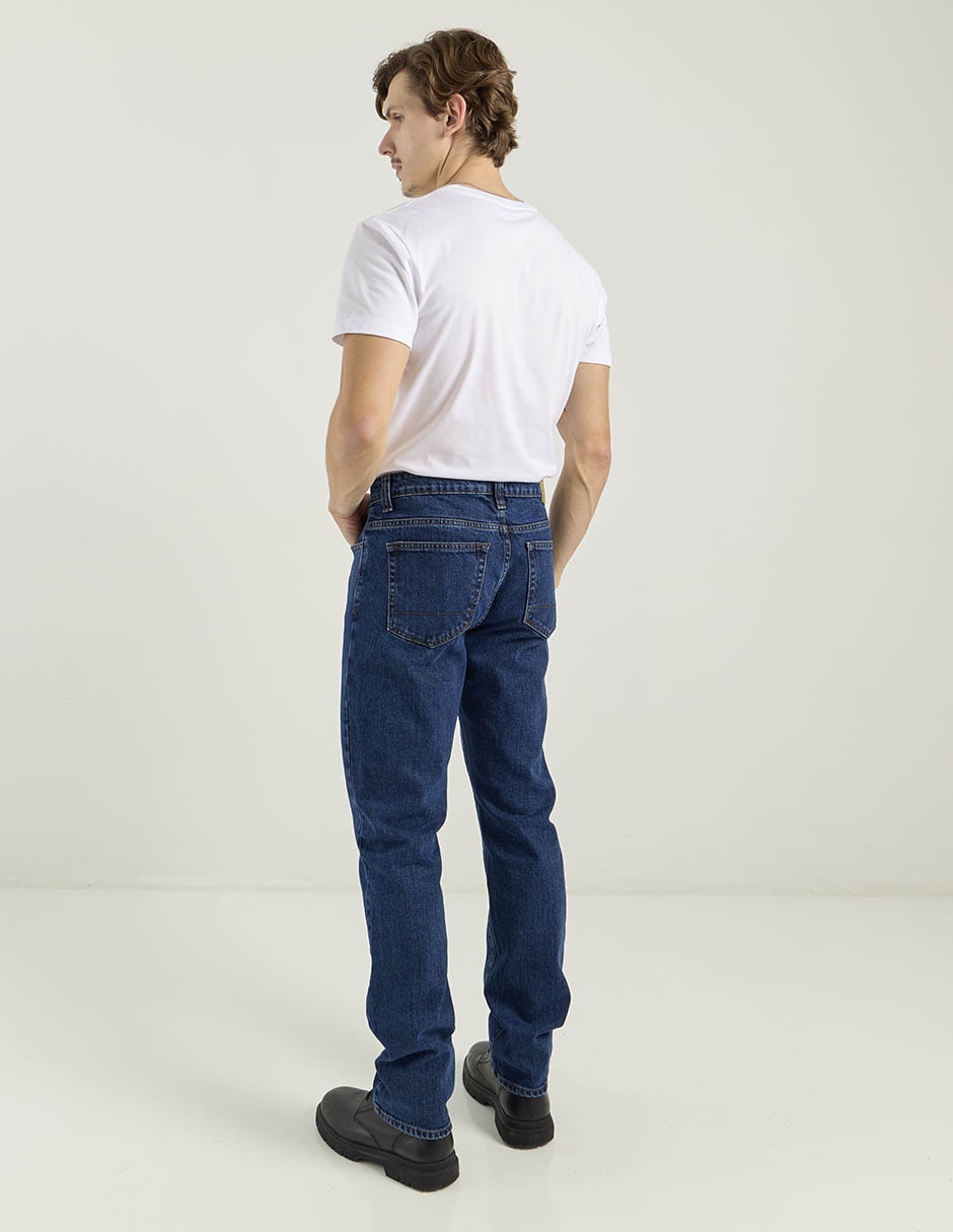 Jeans straight Aéropostale lavado obscuro para hombre