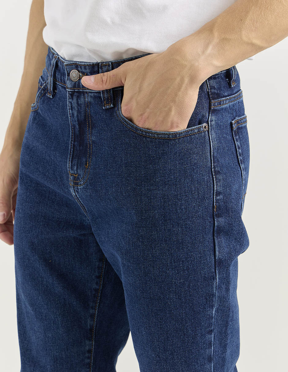 Jeans straight Aéropostale lavado obscuro para hombre