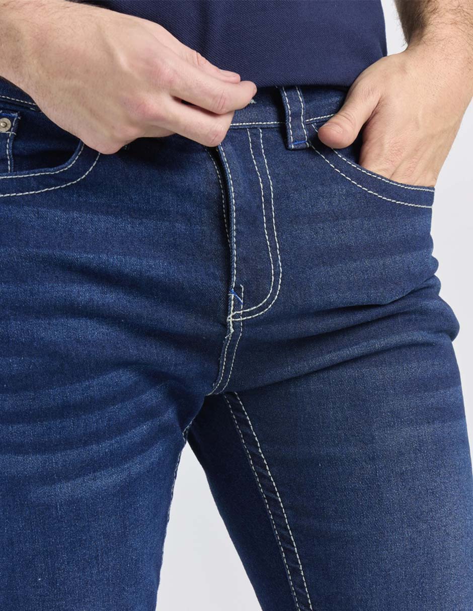 Jeans straight Aéropostale lavado stone wash para hombre