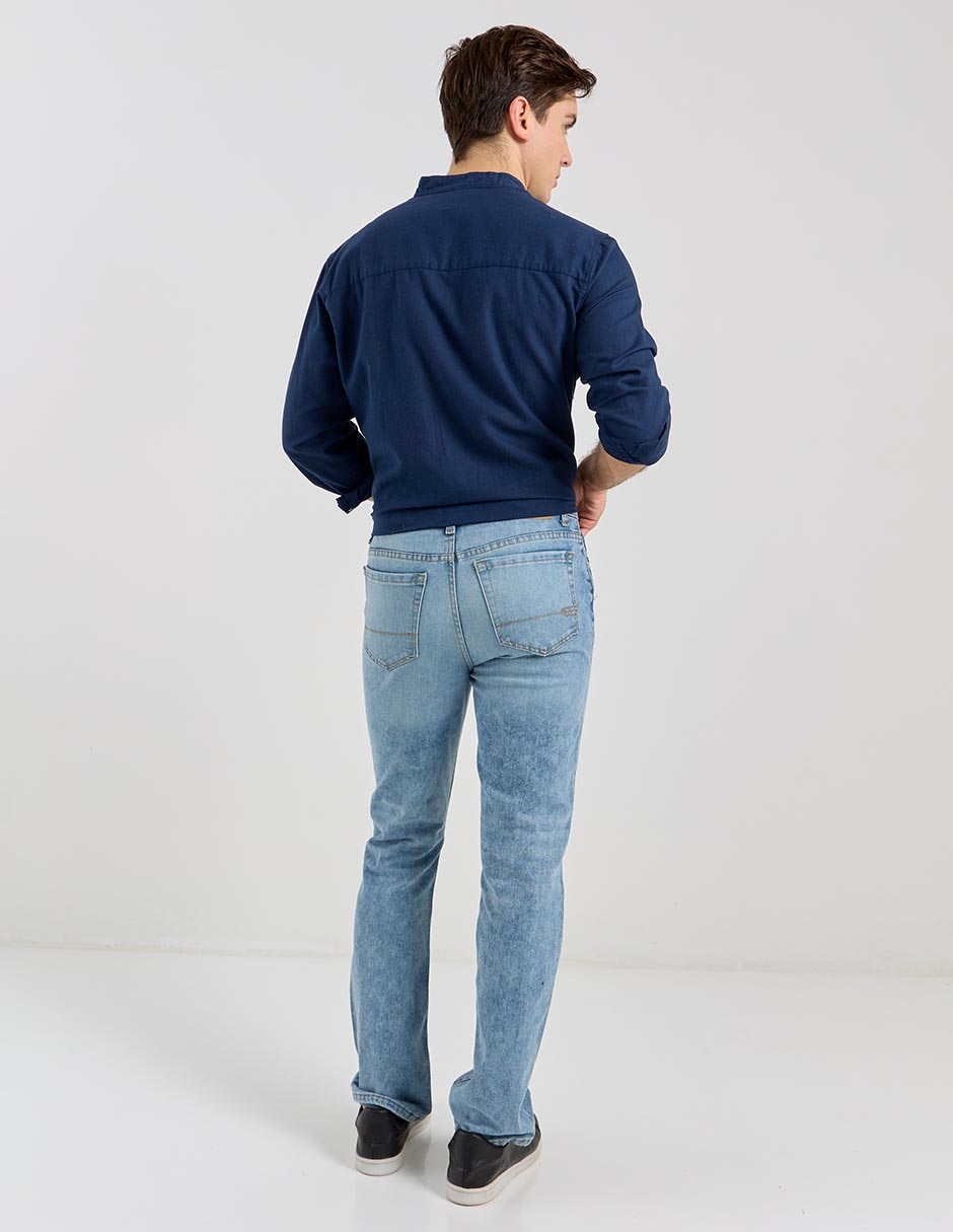 Jeans slim Aéropostale lavado claro para hombre