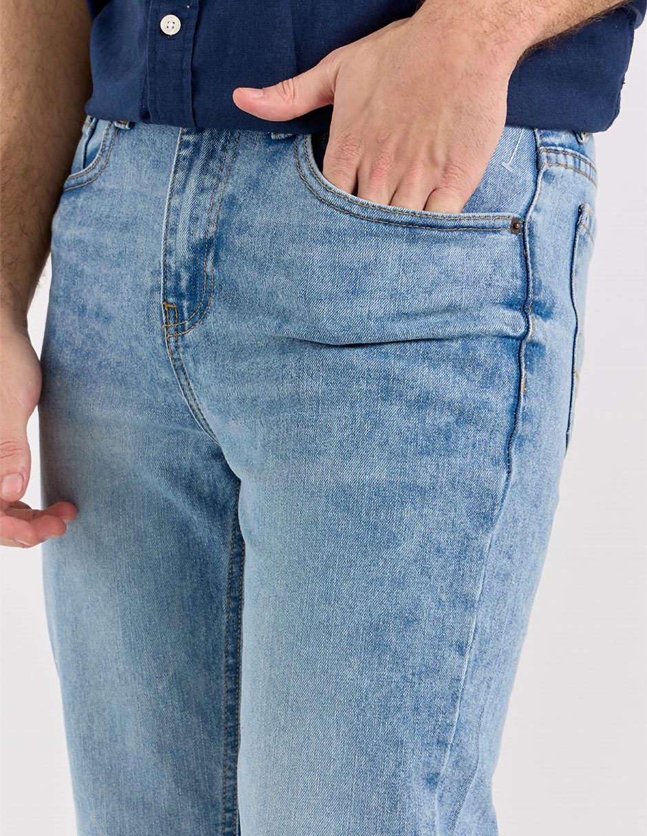 Jeans slim Aéropostale lavado claro para hombre