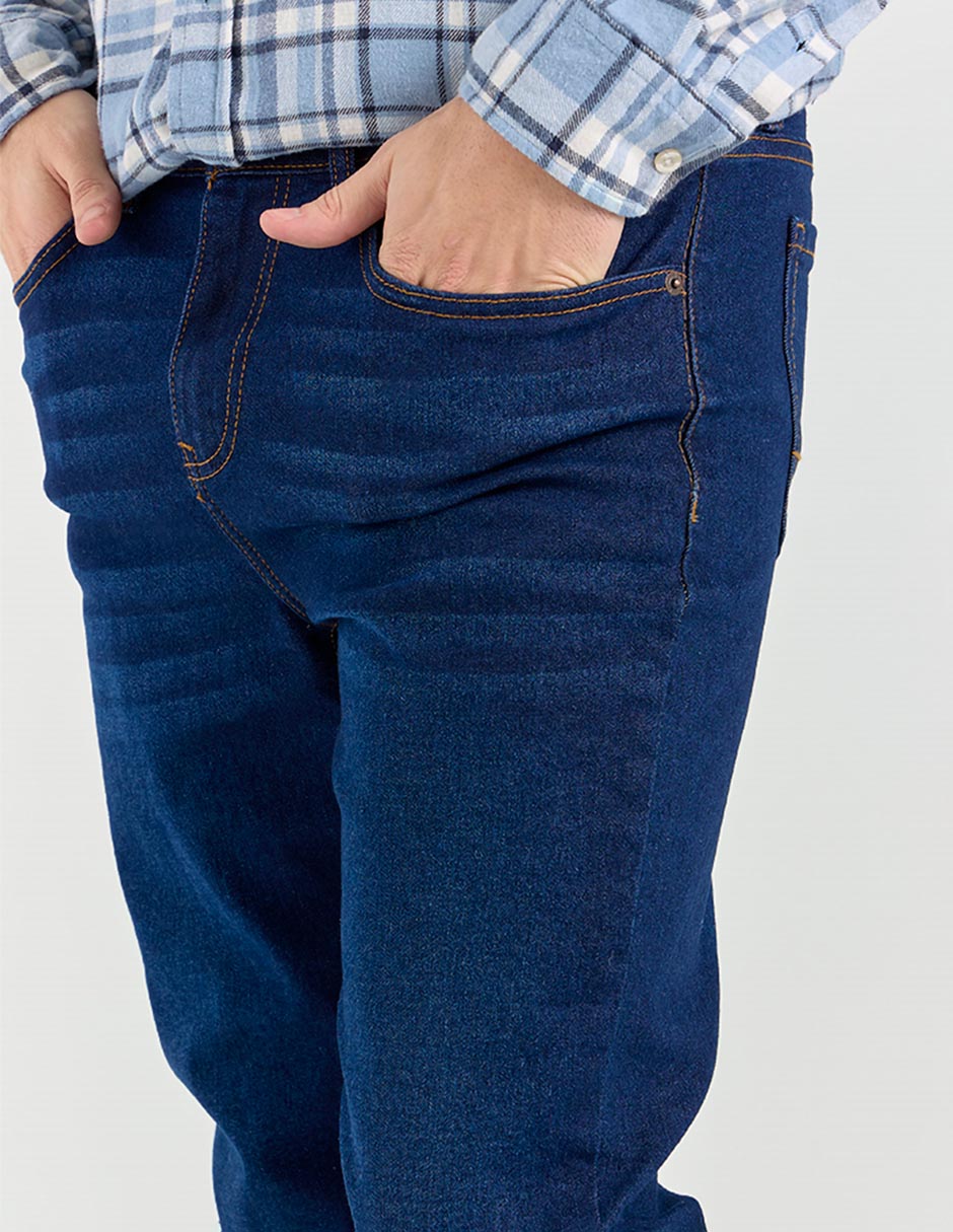 Jeans slim Aéropostale lavado obscuro para hombre