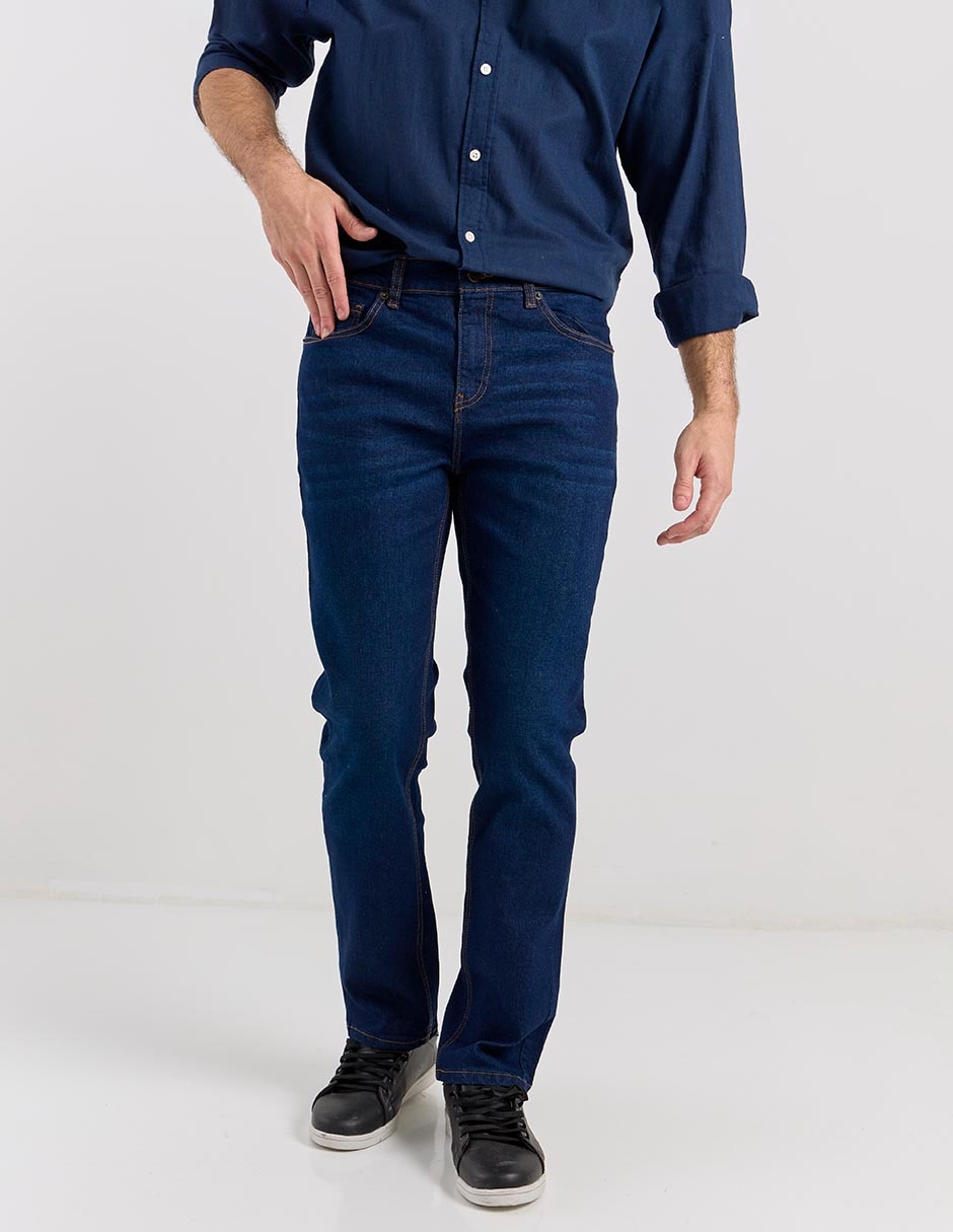 Jeans slim Aéropostale lavado obscuro para hombre