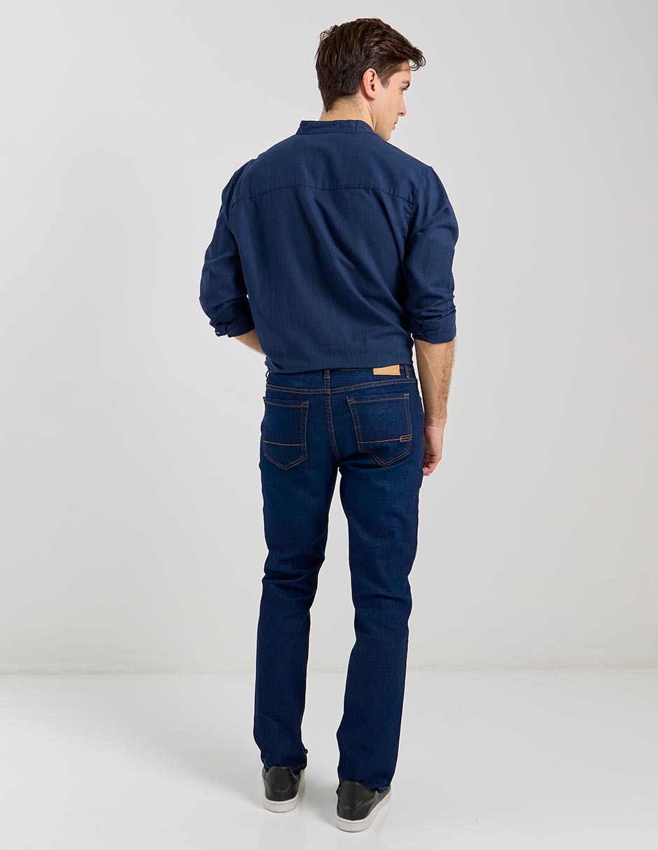 Jeans slim Aéropostale lavado obscuro para hombre
